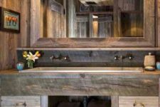 rustic bathroom