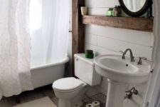 rustic bathroom