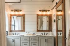 rustic bathroom