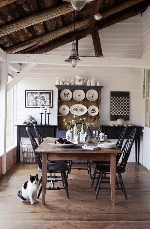 100 Calm And Airy Rustic Dining Room Designs - DigsDigs