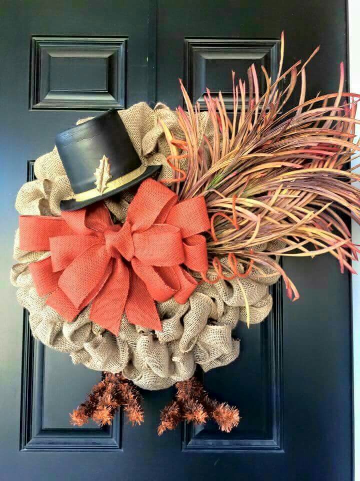 cute and inviting fall front door decor ideas