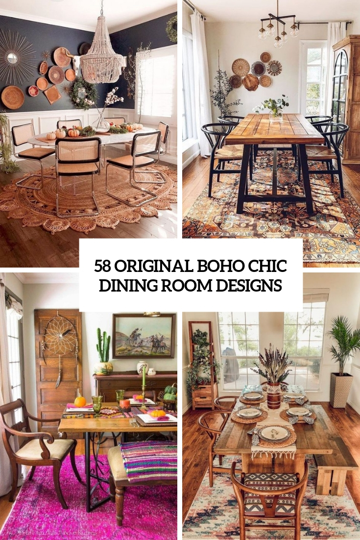 original boho chic dining room designs cover