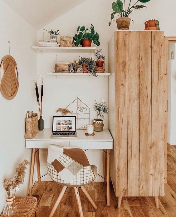 45 Floppy But Refined Boho Chic Home Offices - DigsDigs