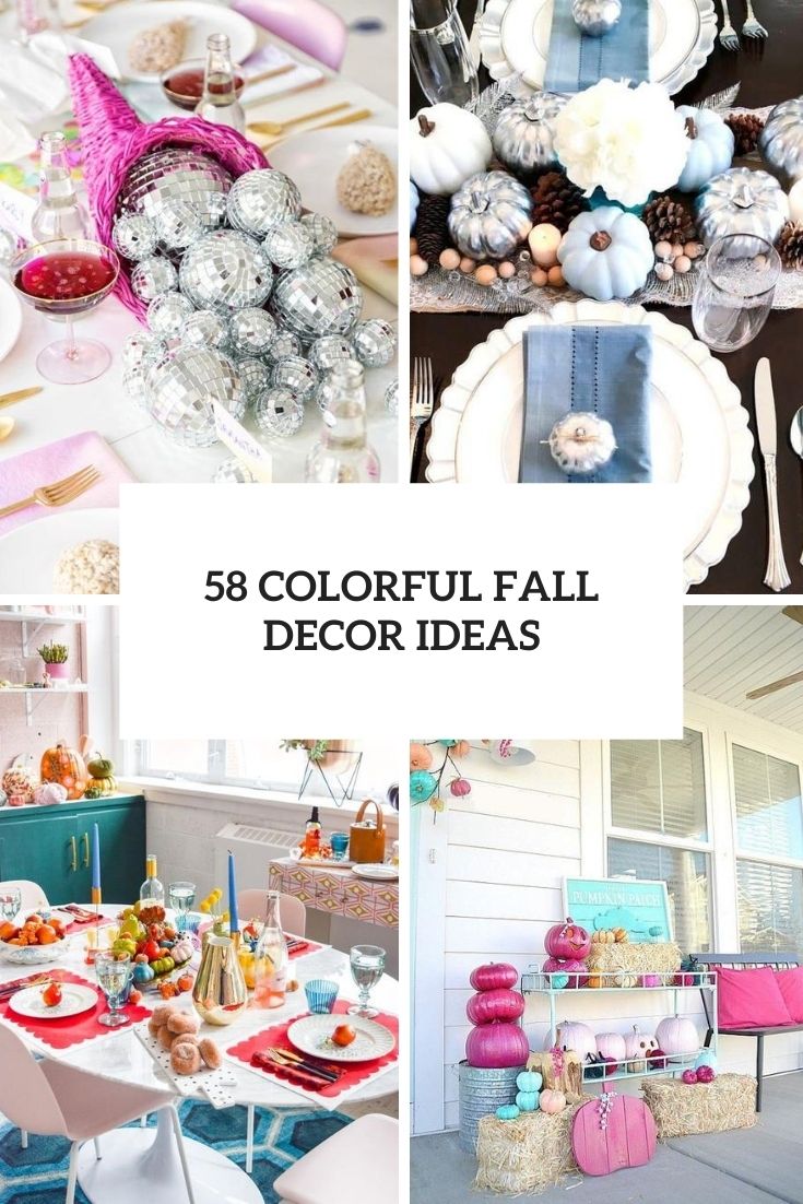 colorful fall decor ideas cover