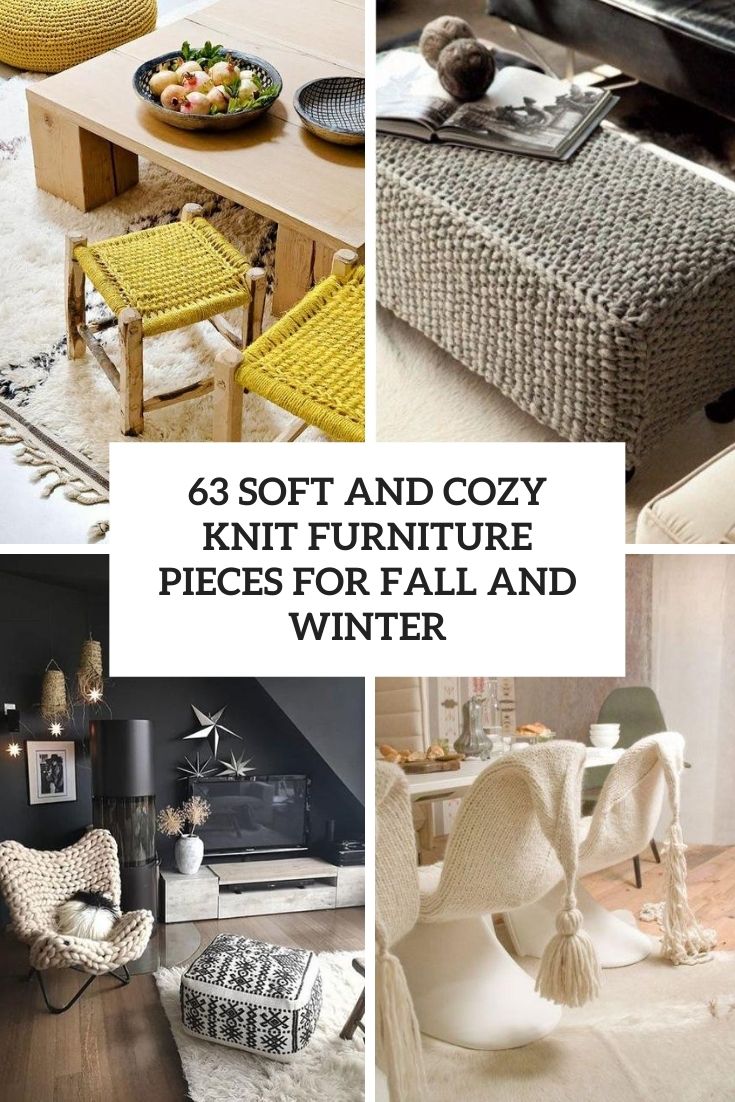 soft and cozy knit furniture pieces for fall and winter cover