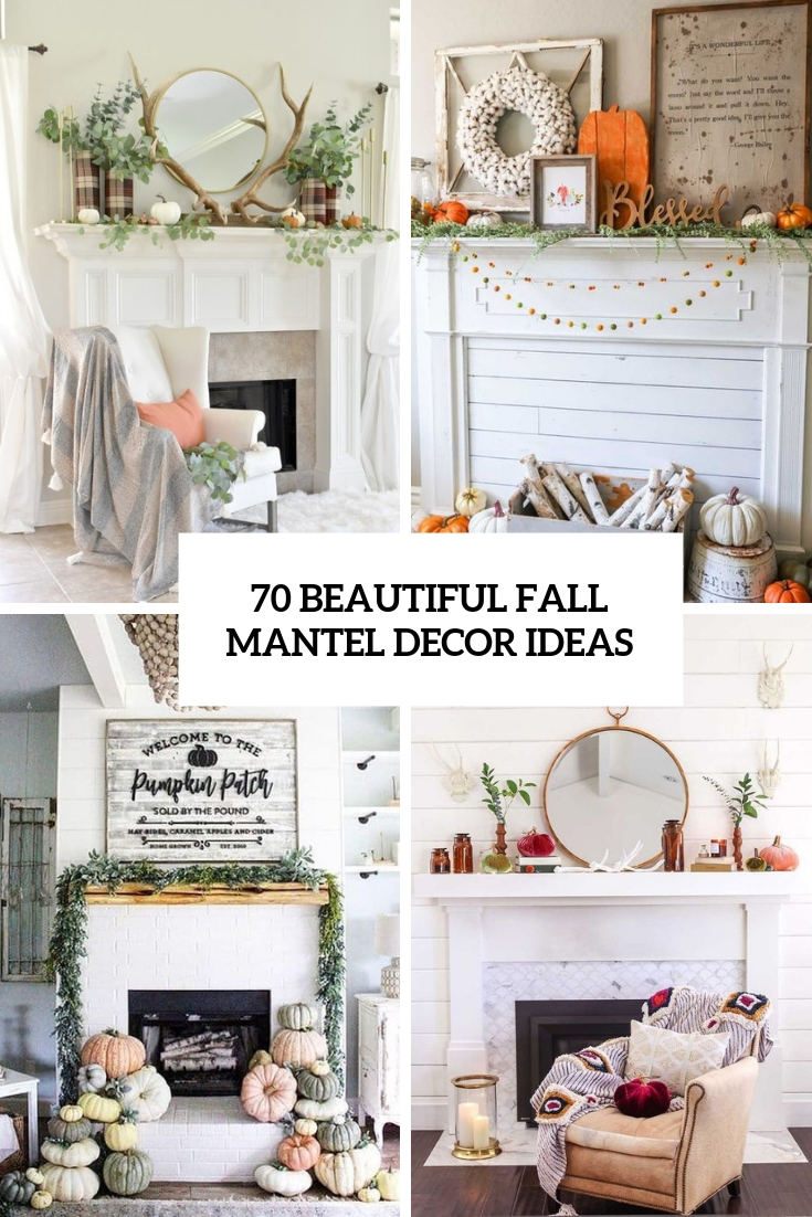 beautiful fall mantel decor ideas cover