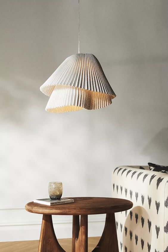 a catchy and lovely reeded two part pendant lamp is a fantastic idea for a modern space, it brings interest to the space