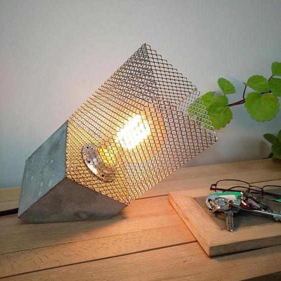 a cool modern industrial table lamp design
