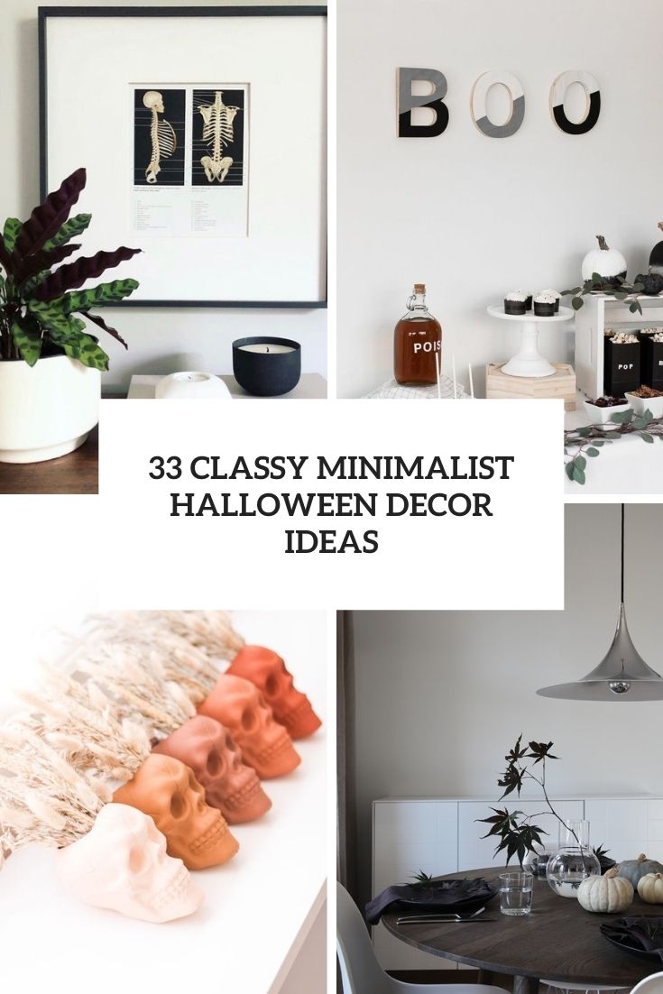 classy minimalist halloween decor ideas cover