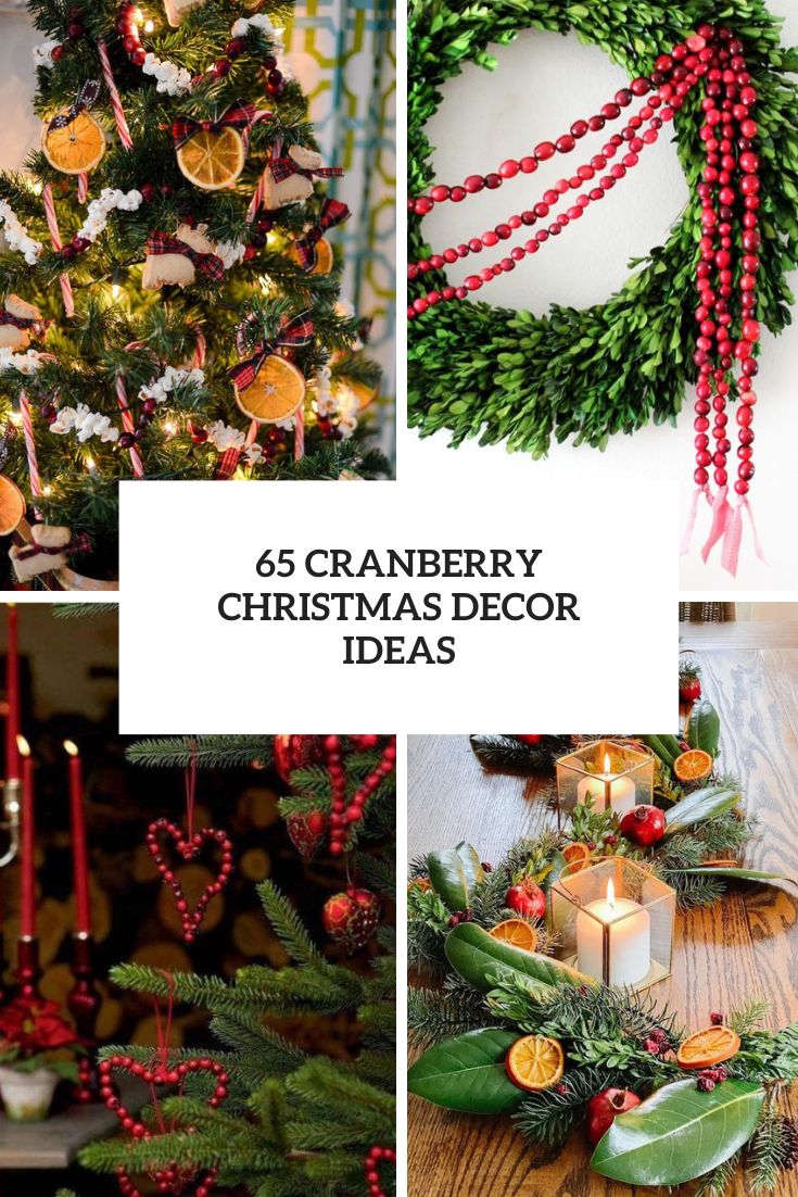 cranberry christmas decor ideas cover
