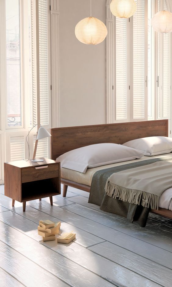 48 Simple And Elegant Mid-Century Modern Beds - DigsDigs