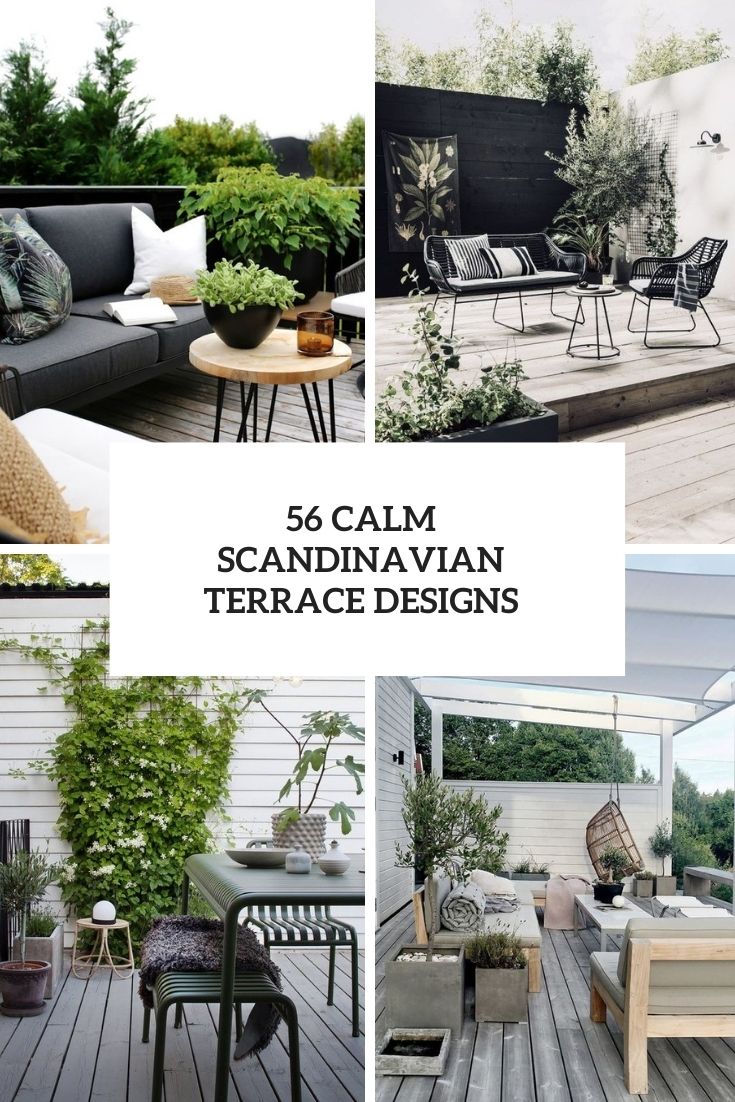 56 Calm Scandinavian Terrace Designs