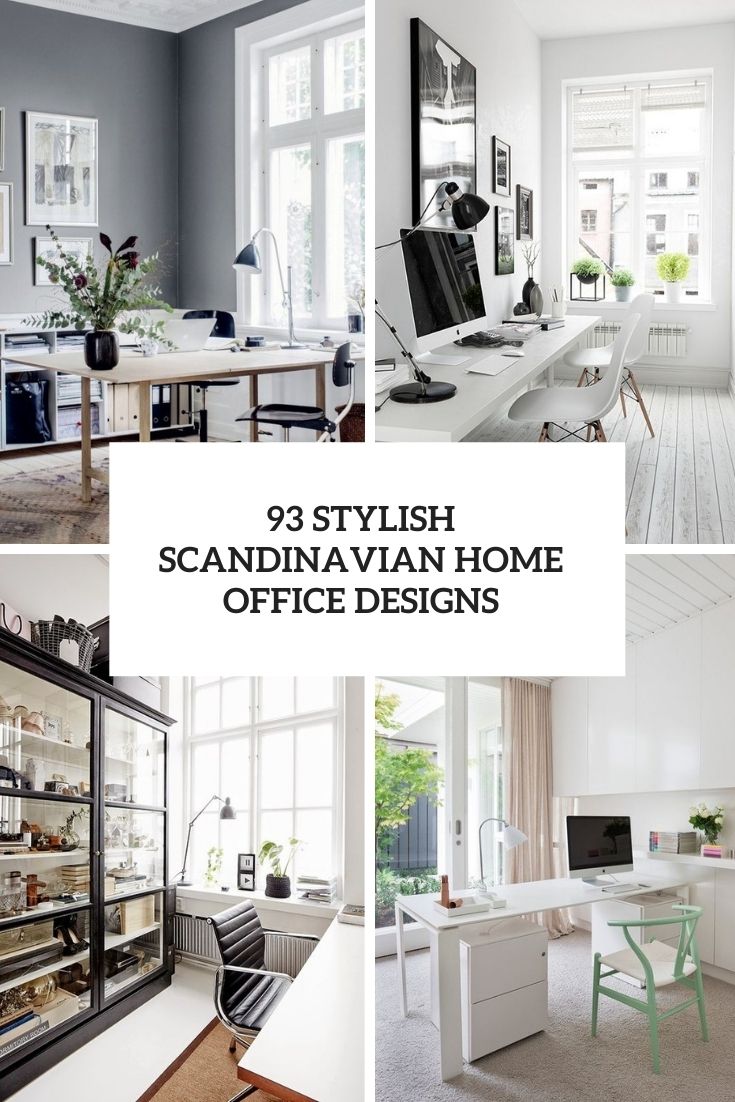 93 Stylish Scandinavian Home Office