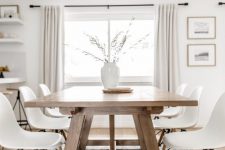 a trestle table is a great rustic touch to any space