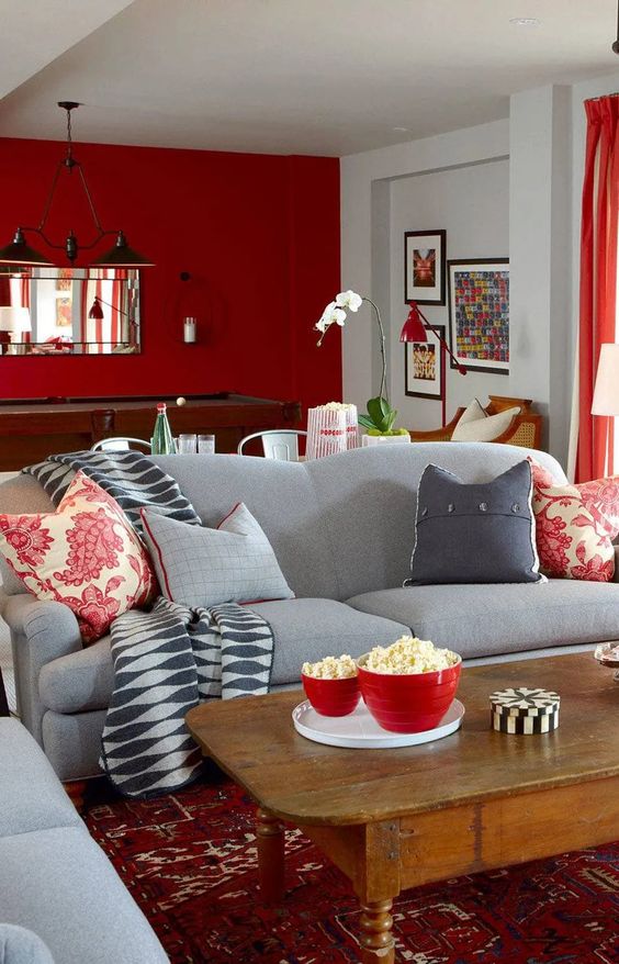 52 Cool Red And Grey Home Décor Ideas Digsdigs