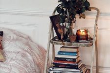 a shabby chic nightstand for a bedroom