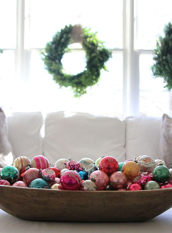 how to decorate a dough bowl for christmas