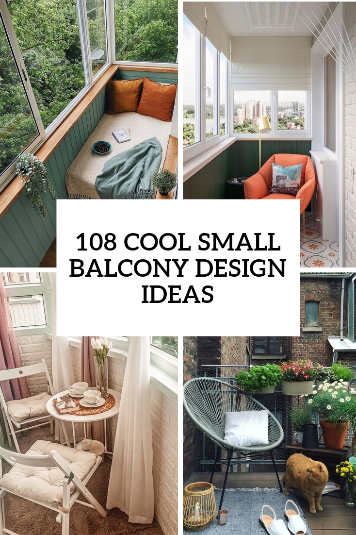 153 Cool Small Balcony Design Ideas