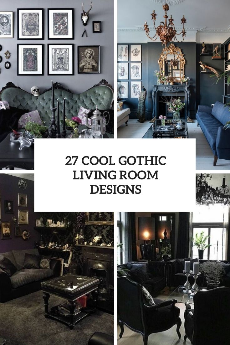 27 Cool Gothic Living Room Designs - DigsDigs