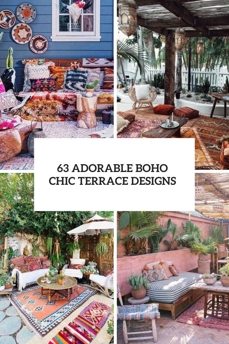 63 Adorable Boho Chic Terrace Designs