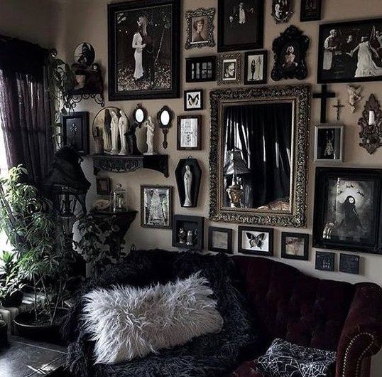 modern gothic living room