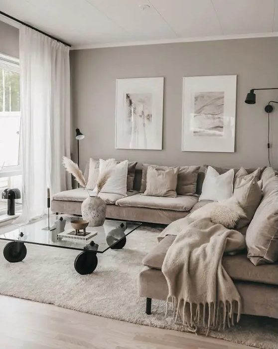 75 Stylish Neutral Living Room Designs, Living Room Neutral Ideas