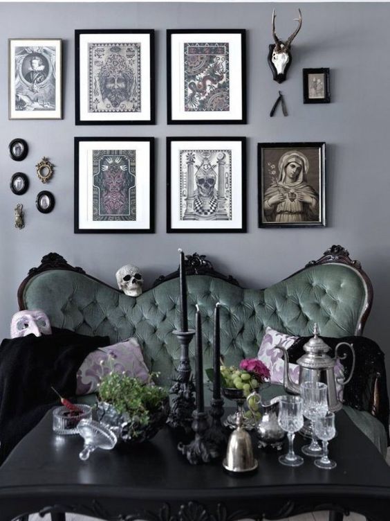 27 Cool Gothic Living Room Designs - DigsDigs