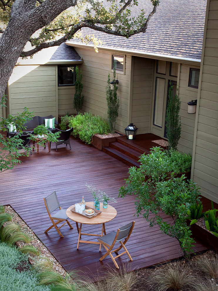 a front deck could become a great addition to a small front porch