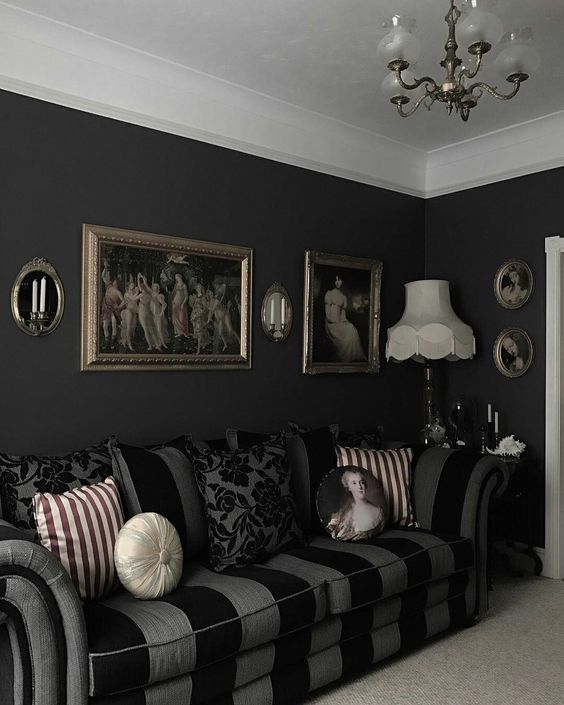 27 Cool Gothic Living Room Designs - DigsDigs