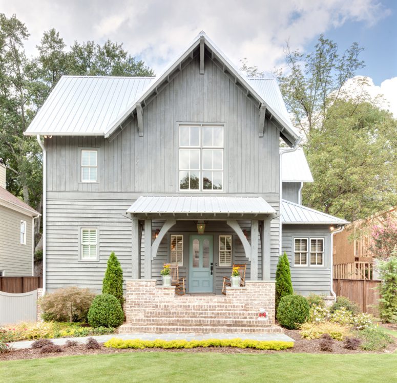 brick is a great material for front stairs