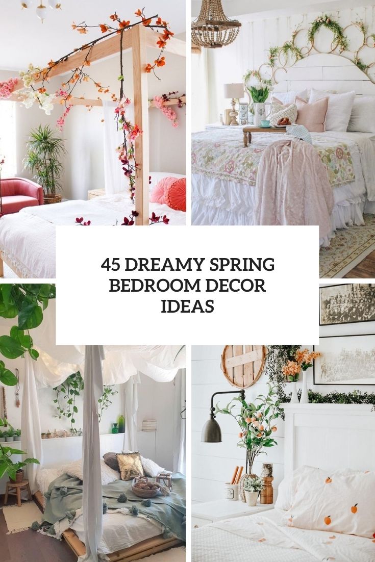 dreamy spring bedroom decor ideas cover