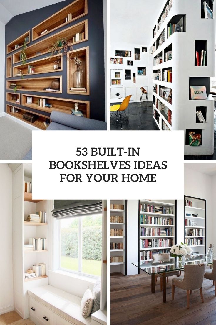 53 Built In Bookshelves Ideas For Your Home Digsdigs,Landscaping Ideas Front Of House Australia