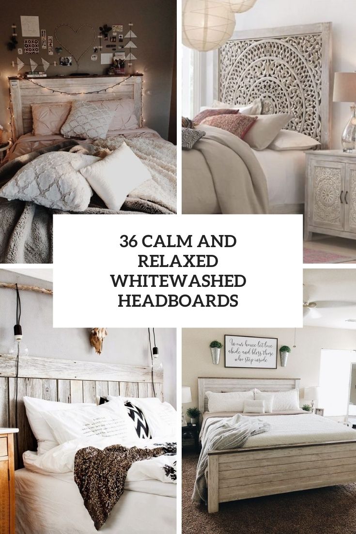 calm and relaxed whitewashed headboards cover