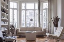 a chic Parisian living room