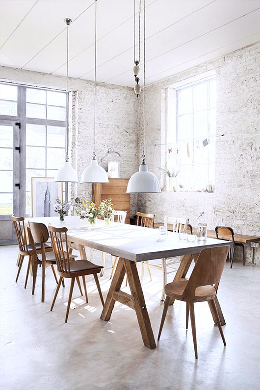 56 Impressive Spaces With Whitewashed Brick Walls Digsdigs