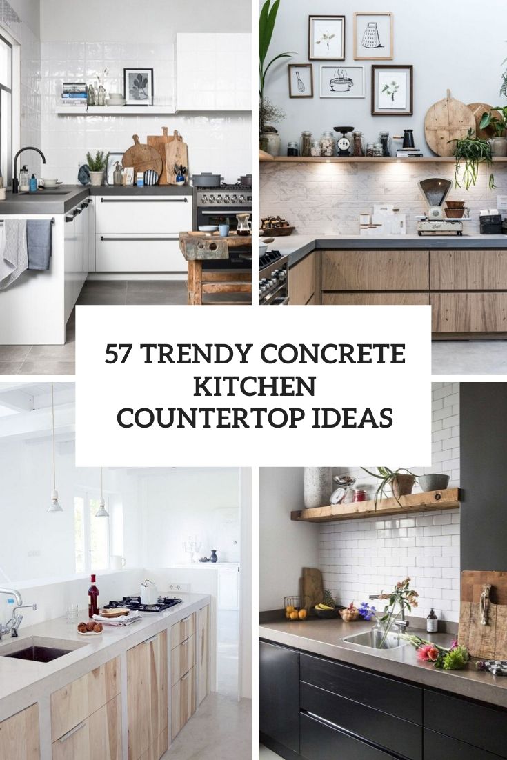 57 Concrete Kitchen Countertop Ideas Digsdigs