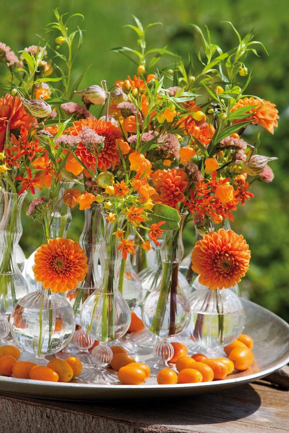 a cool summer floating arrangement