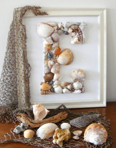 Sea shell decor  Sea shell decor, Seashell crafts, Shell crafts diy