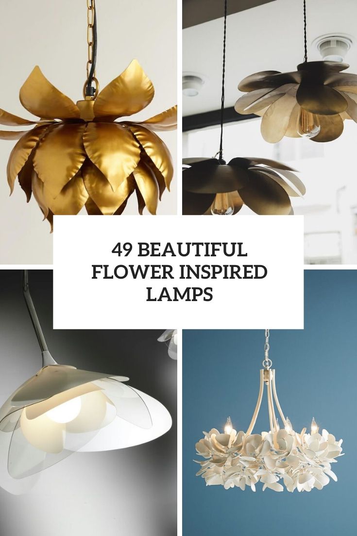 beautiful flower inspired lamps cover