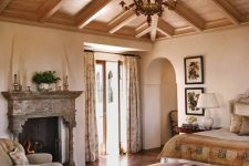 a lovely wooden ceiling design