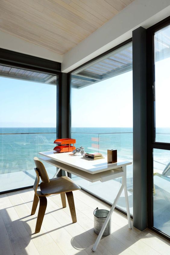 43 BeachInspired Home Office Designs DigsDigs