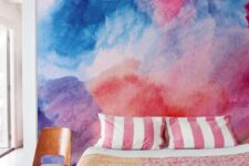 a gorgeous colorful bedroom