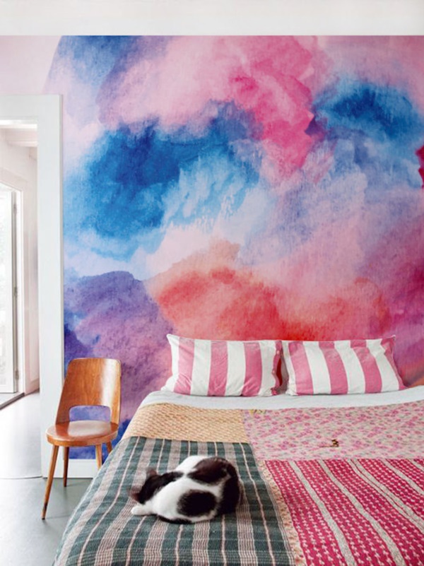 a gorgeous colorful bedroom