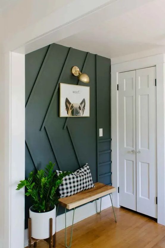 57 Stylish Geometric Accent Wall Ideas DigsDigs