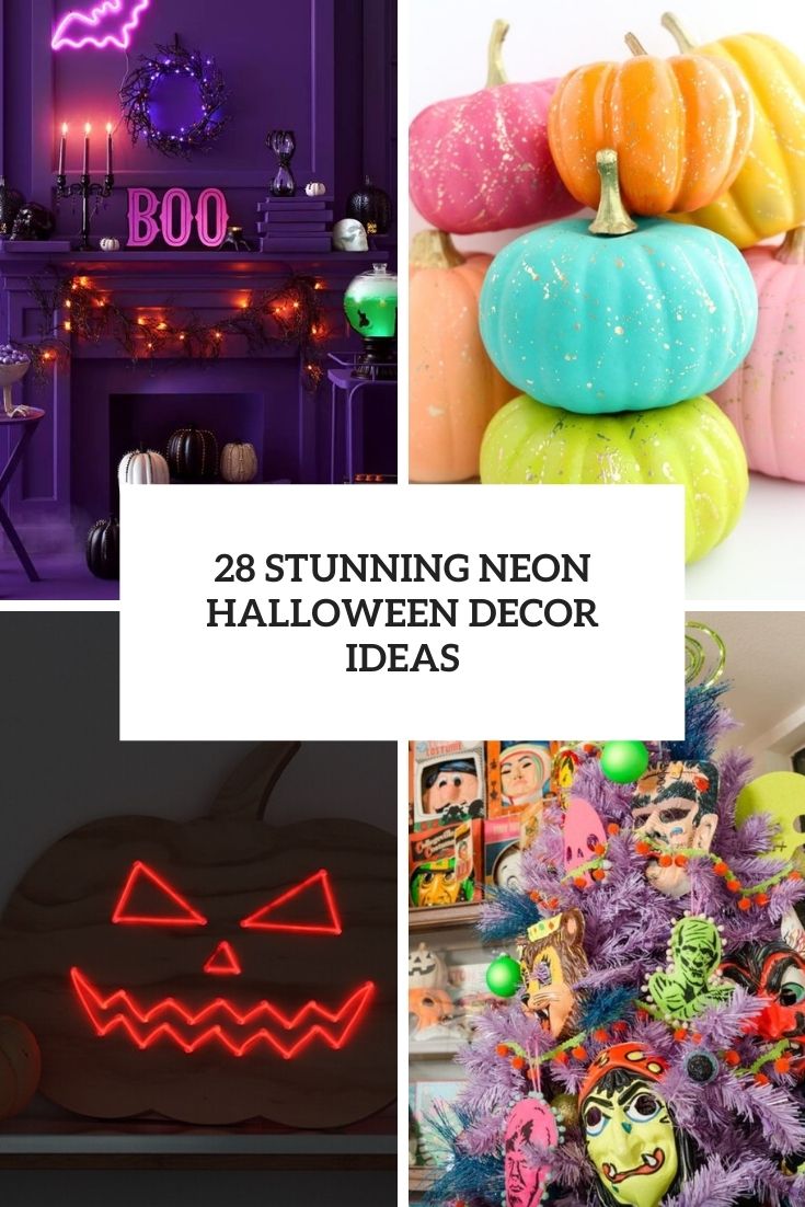 stunning neon halloween decor ideas cover