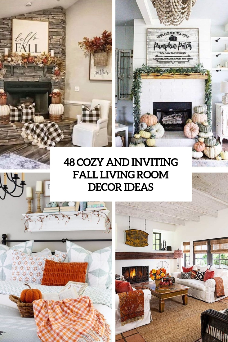 cozy and inviting fall living room decor ideas cover