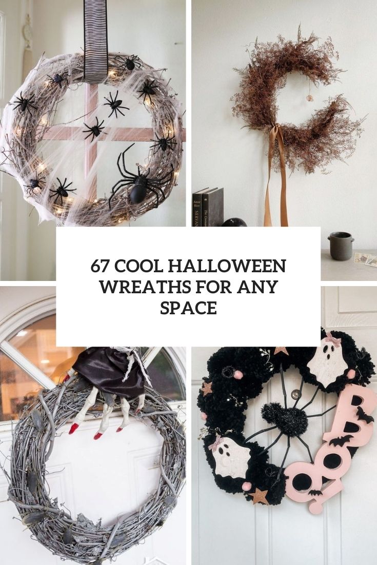 cool halloween wreaths for any space cover