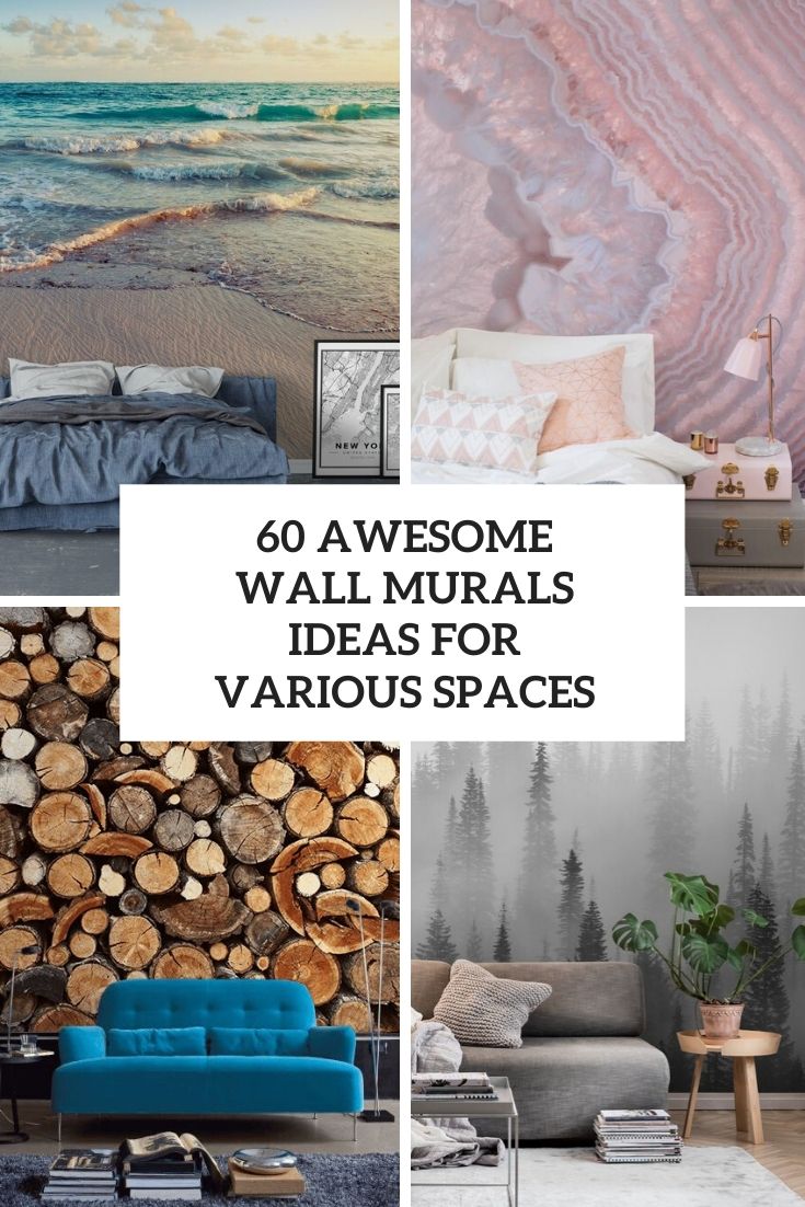 60 Awesome Wall Murals Ideas For Various Spaces Digsdigs