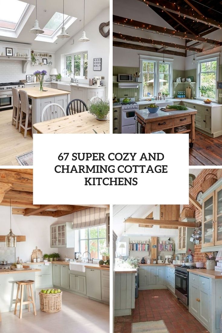 super cozy and charming cottage kitchens cover