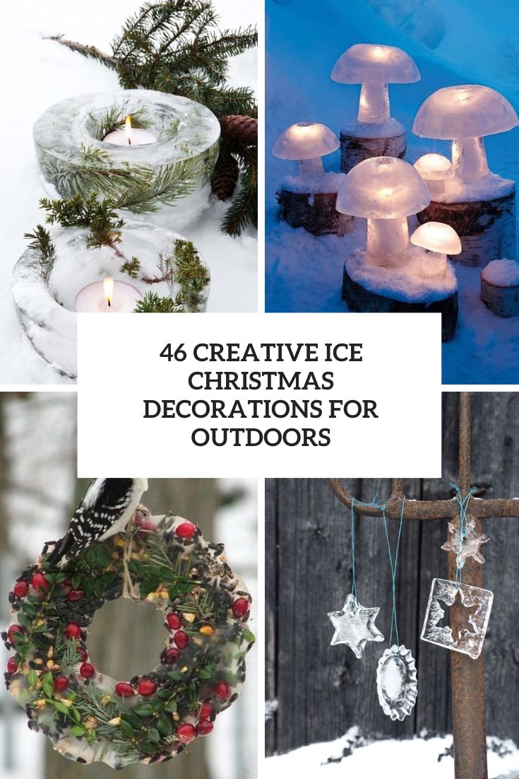 creative ice christmas decorations for outdoors cover